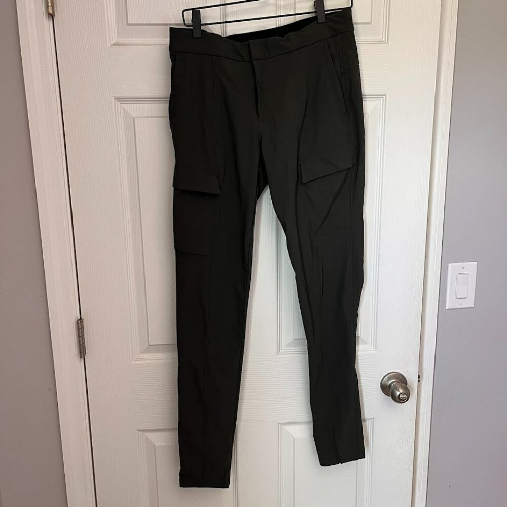 Athleta Wander Utility Green Pants Stretch 8 Tall
